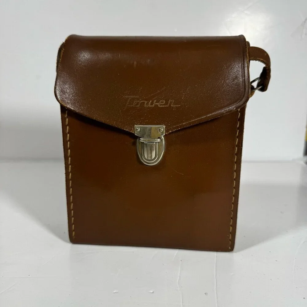 Tower Vintage 8MM Camera Leather Case Crossbody Brown Retro Heritage Tutorial